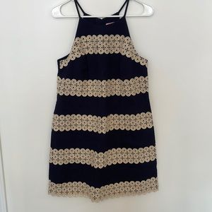 NWOT Lilly Pulitzer Navy/Gold Decal Dress Size 6